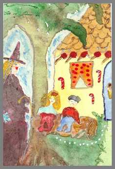 169 Art money 2007-006  - Akvarel p� papir 18 x 12 cm - Alettes Maleri (akvarel og akryl)