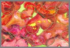 205 Art money 2008 - 01 - Akvarel p� papir 12 x 18 cm - Alettes Maleri (akvarel og akryl)