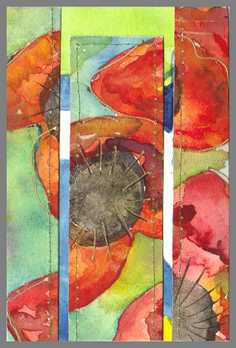 213 Art money 2008 - 08 - Akvarel p� papir 18 x 12 cm - Alettes Maleri (akvarel og akryl)