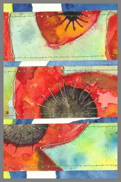 214 Art money 2008 - 09  - Akvarel p� papir 18 x 12 cm - Alettes Maleri (akvarel og akryl)