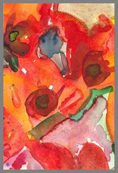 237 Art-money 2009-01 - Akvarel p� papir 18 x 12 cm - Alettes Maleri (akvarel og akryl)