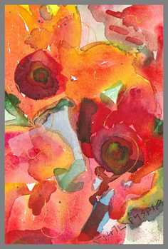 242 Art-money 2009-06 - Akvarel p� papir 18 x 12 cm - Alettes Maleri (akvarel og akryl)